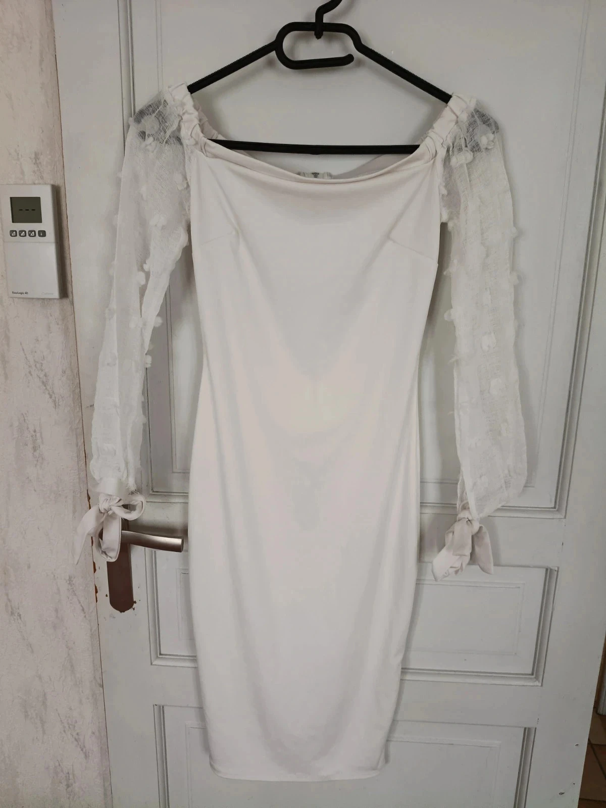 Robe moulante crème Vintage Dressing taille S